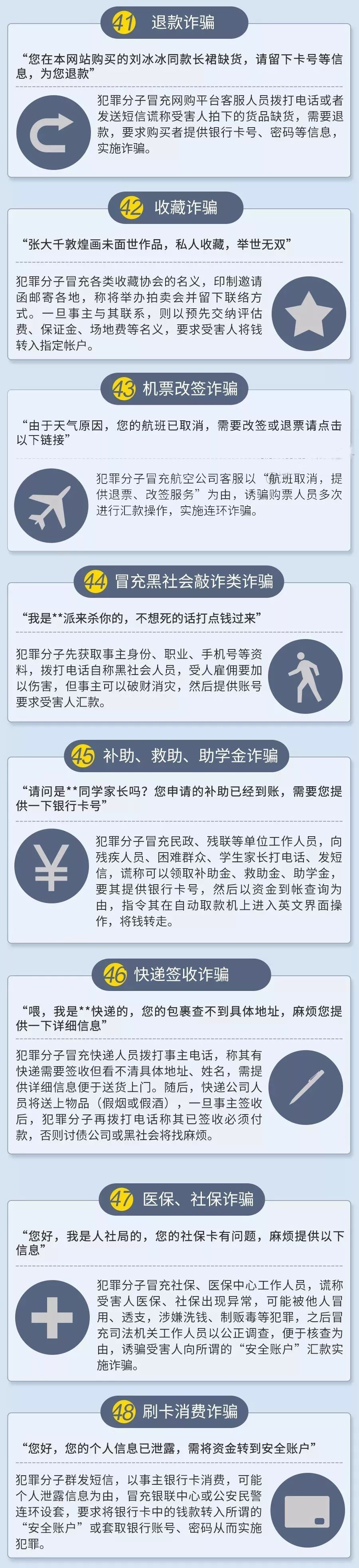 48种诈骗手段之41至48